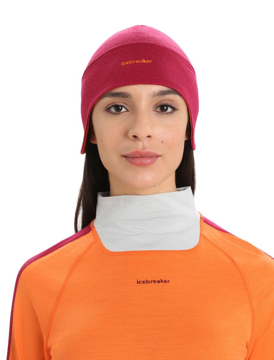 Czapki Icebreaker Unisex Merino Quantum Beanie Damskie Różowe | PL 1476CTVE